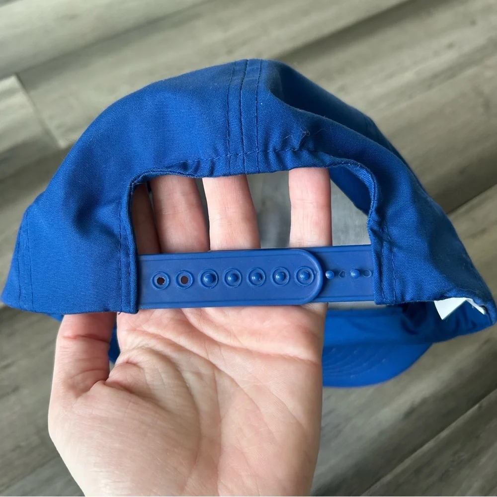Vintage 1980s-1990s Royal Blue Neon San Francisco SnapBack Trucker Cap Hat